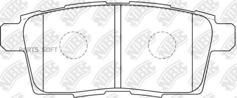 

Тормозные колодки NiBK задние pn5814