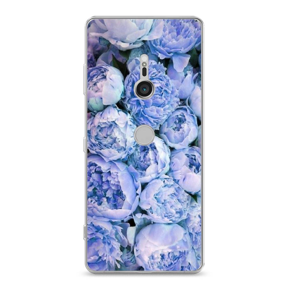 

Чехол Awog на Sony Xperia XZ3 "Пионы голубые", Разноцветный, 53650-8