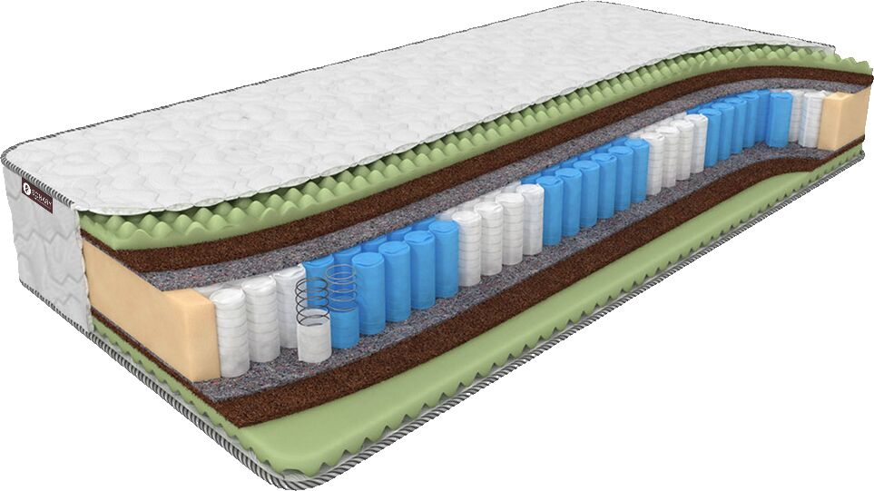 

Матрас Sonary Abon 140х190 серии Zone, Бежевый;белый;серый;серебристый, Abon