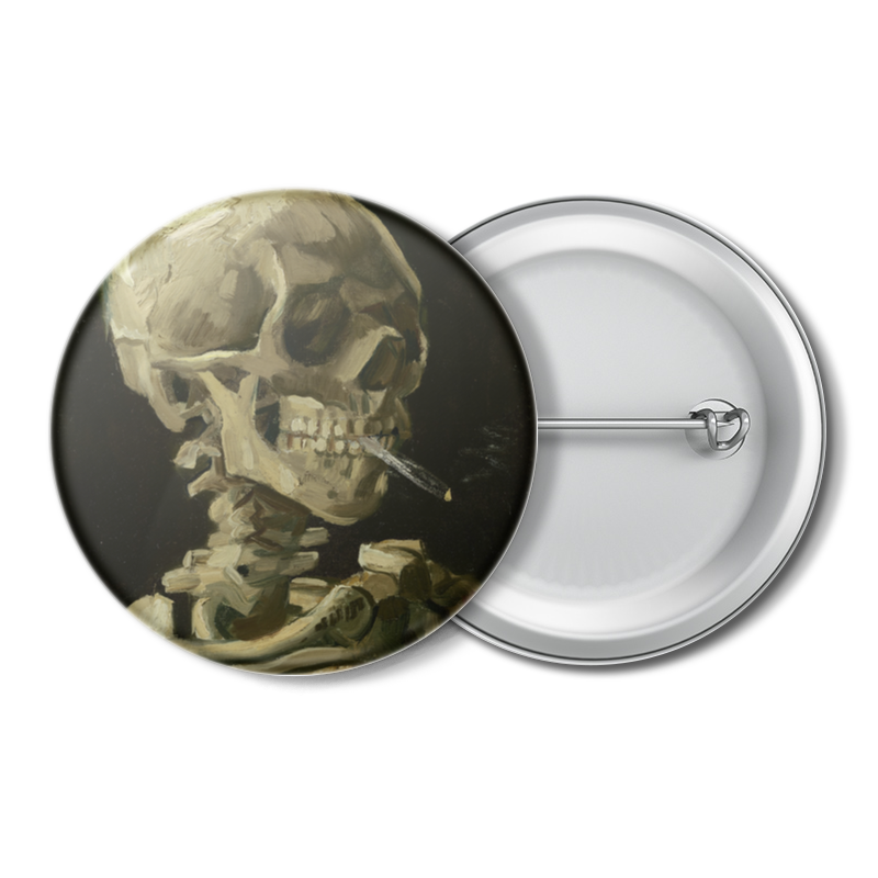 

Значок Printio Череп с горящей сигаретой (винсент ван гог), Череп с горящей сигаретой (винсент ван гог)