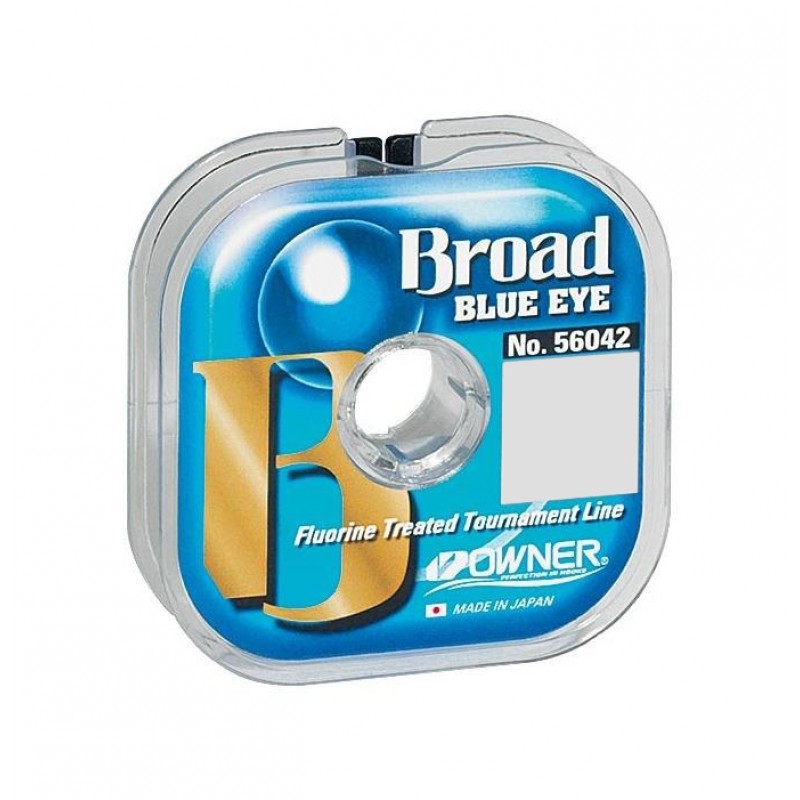 

Леска Owner Broad Blue Eye 100м 0,33мм 9,4кг, Синий, 56042