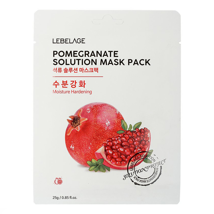 фото Тканевая маска для лица lebelage pomegrante solution mask