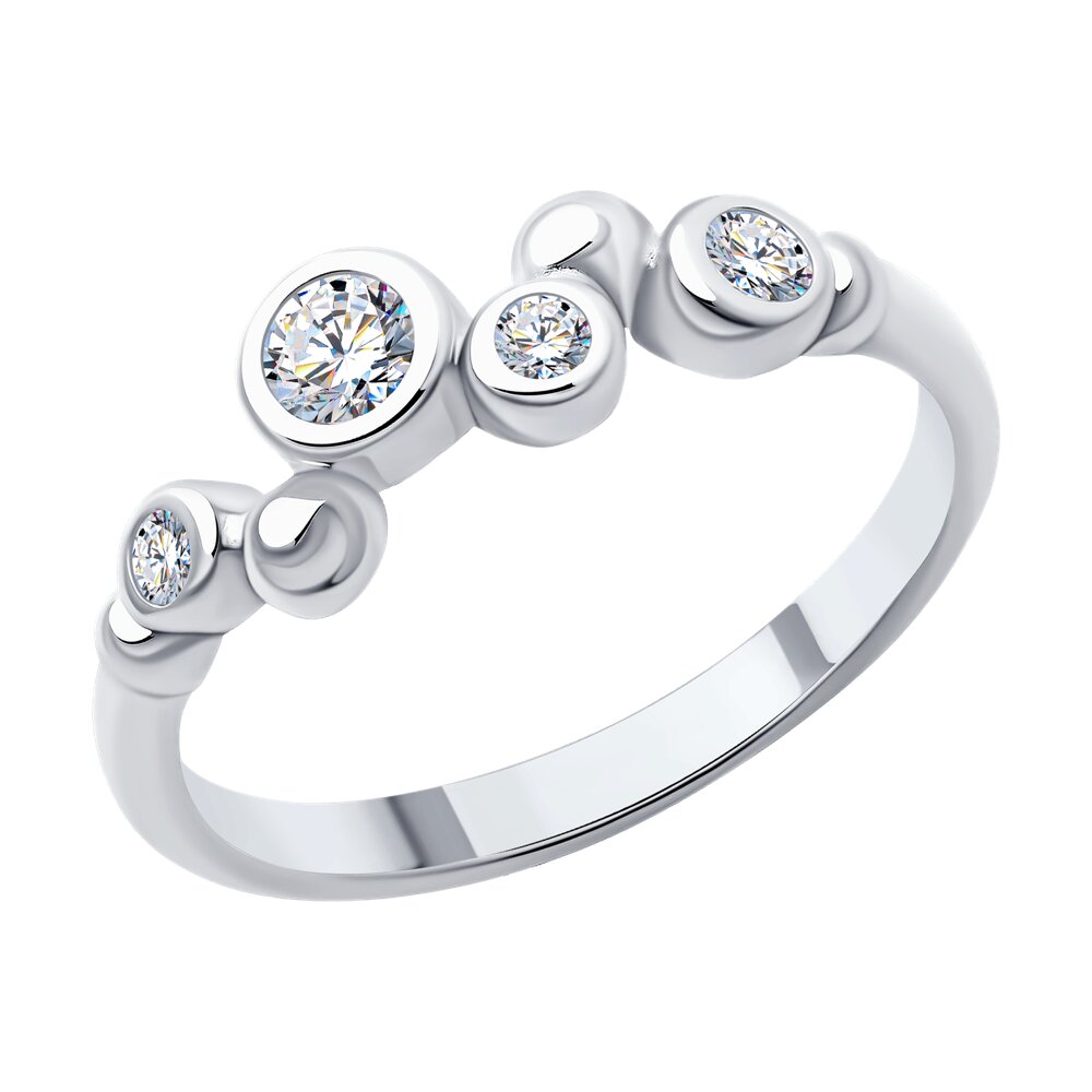 

Кольцо из серебра р. 16 SOKOLOV 94014002-91, фианит, 94014002-91
