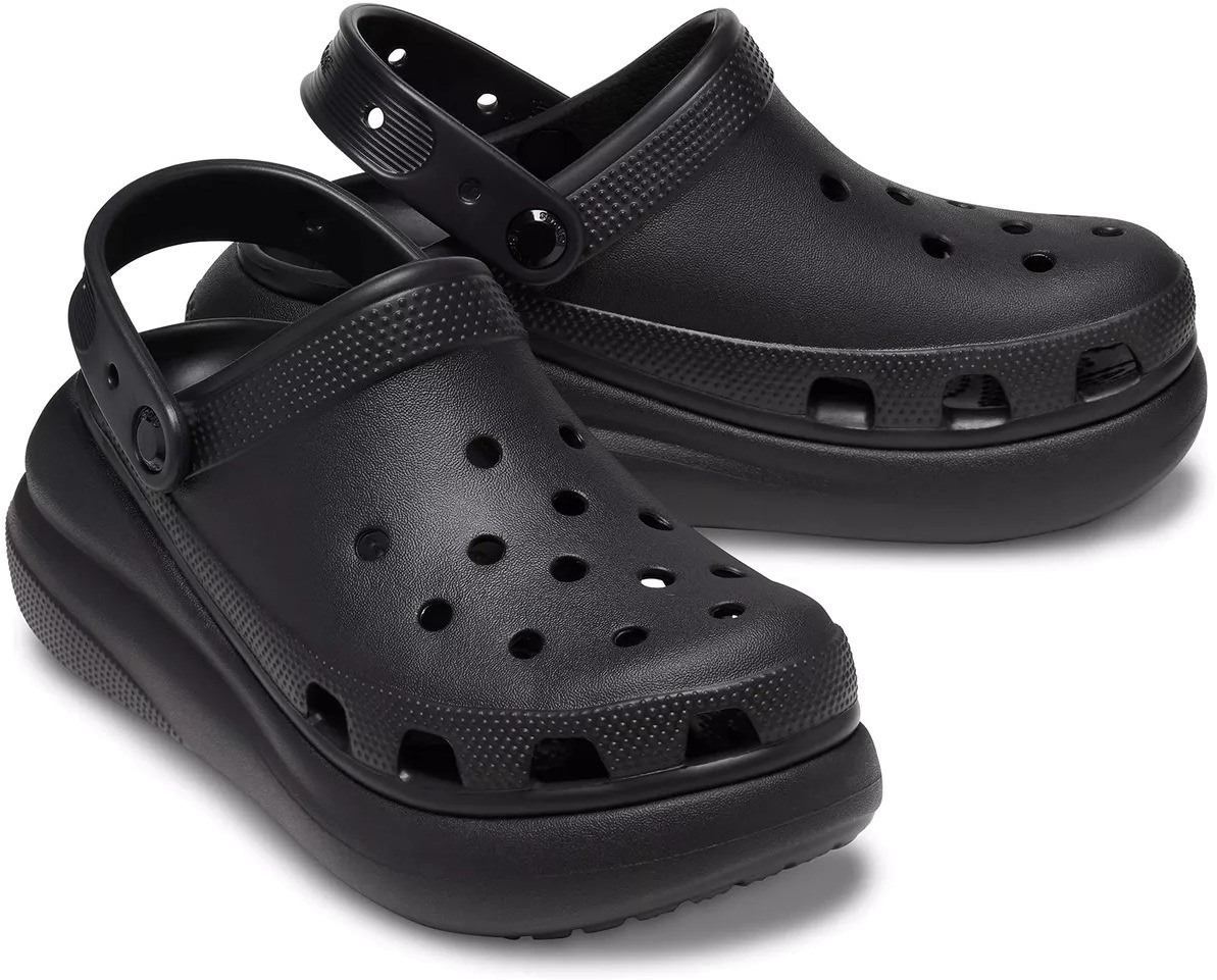 Шлепанцы унисекс Crocs Crush Clog черные M6 US; W8 US