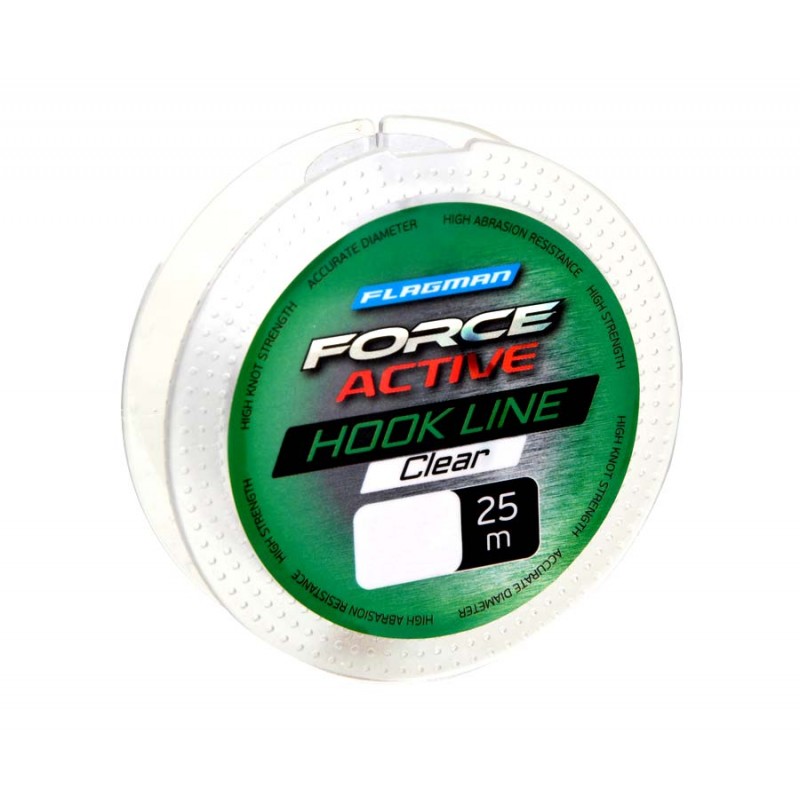 

Леска Flagman Force Active Hook Lenght 25м 0,16мм, Прозрачный, FAH