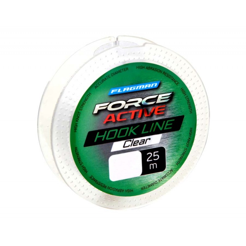 

Леска Flagman Force Active Hook Lenght 25м 0,20мм, Прозрачный, FAH