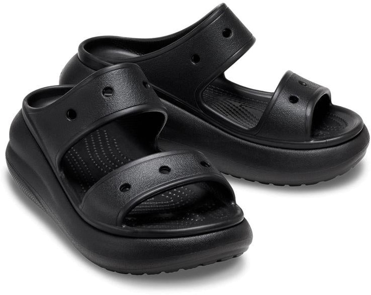 

Сланцы унисекс Crocs Crush Sandal черные M8 US; W10 US, Черный, Crush Sandal