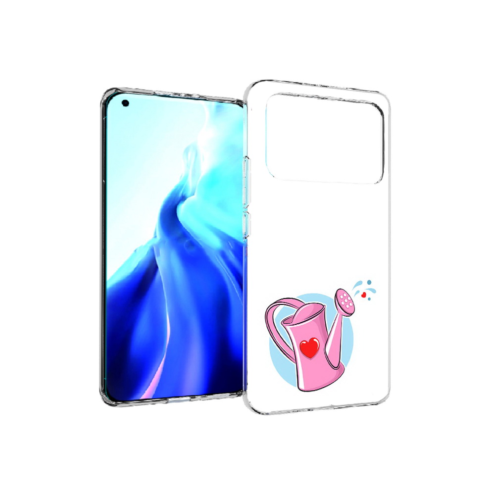 

Чехол MyPads Tocco для Xiaomi Mi 11 Ultra Лейка любви 14 февраля (PT160500.261.103), Прозрачный, Tocco