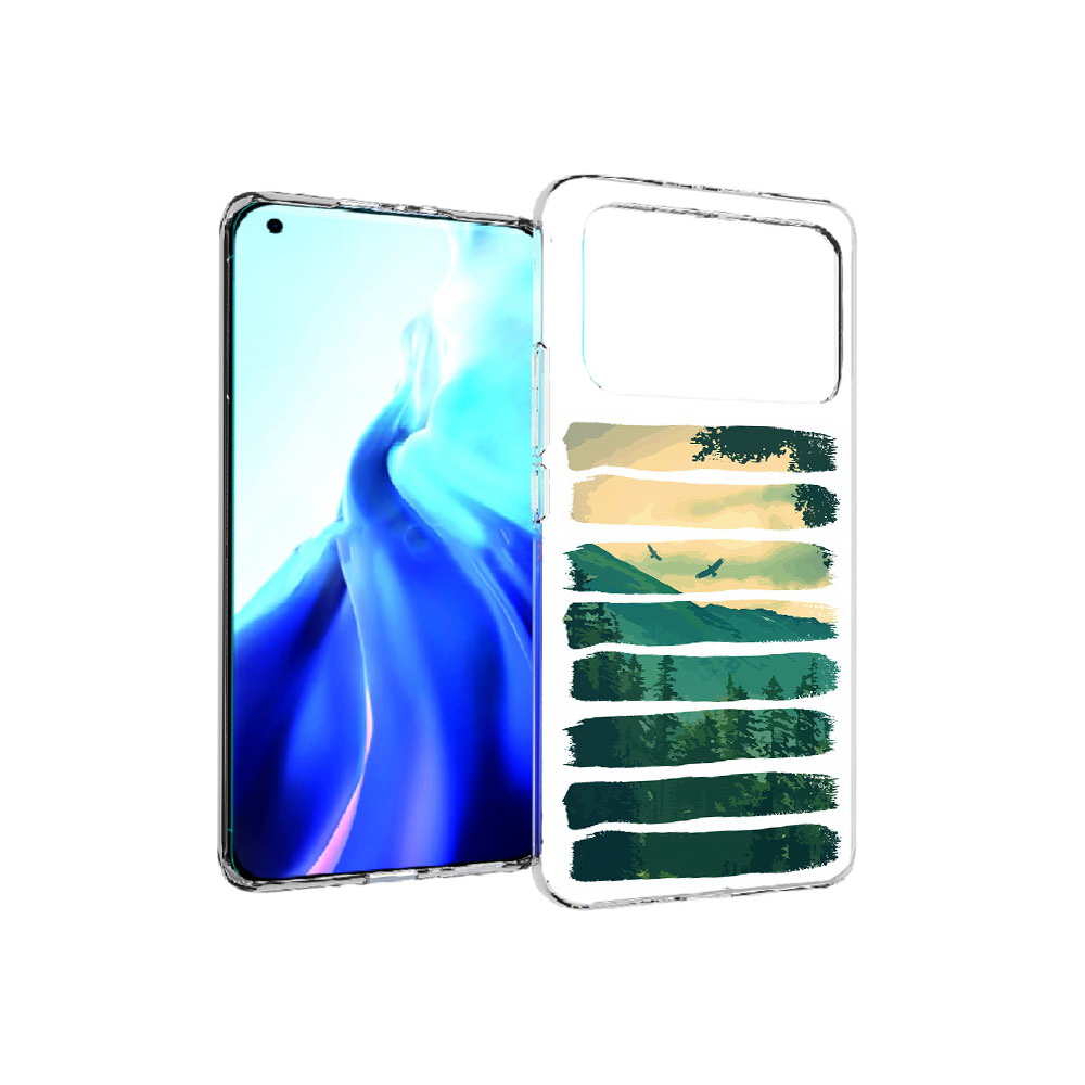 

Чехол MyPads Tocco для Xiaomi Mi 11 Ultra Лесная чаща (PT160500.261.107), Прозрачный, Tocco