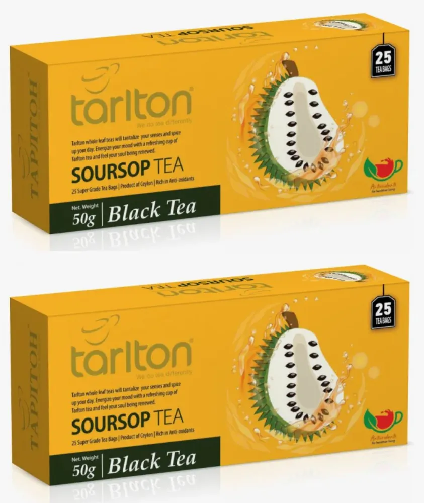 

Чай Tarlton черный Soursop, 25 пакетиков х 2 шт, соусап