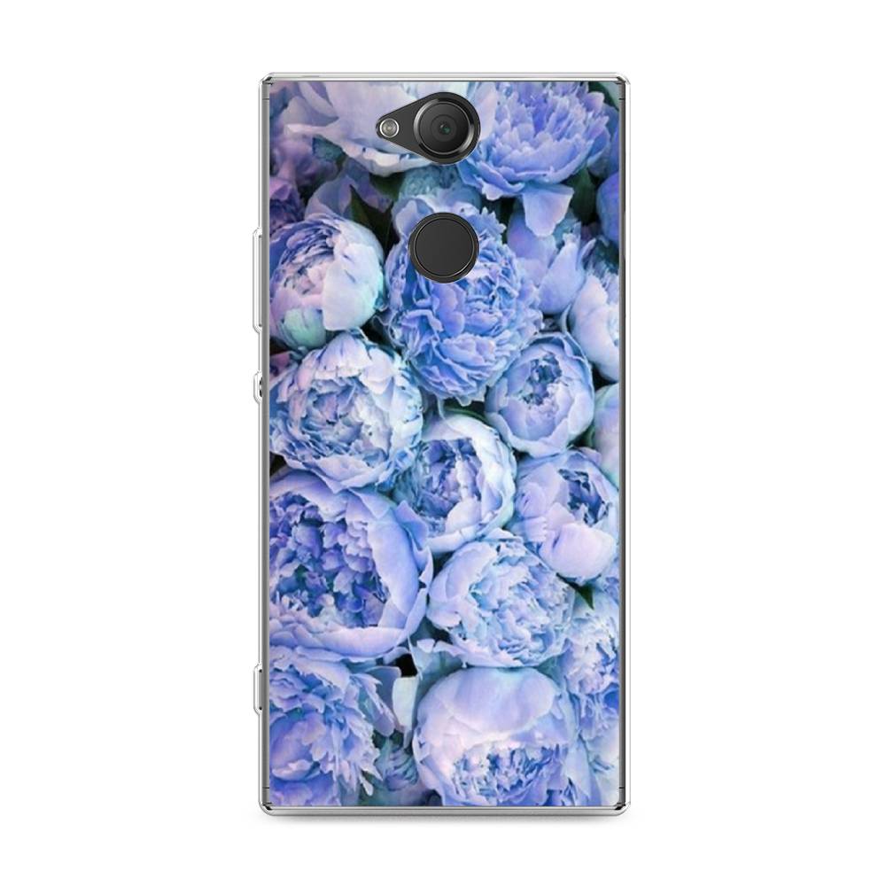 

Чехол Awog на Sony Xperia XA2 Plus "Пионы голубые", Разноцветный, 53550-8