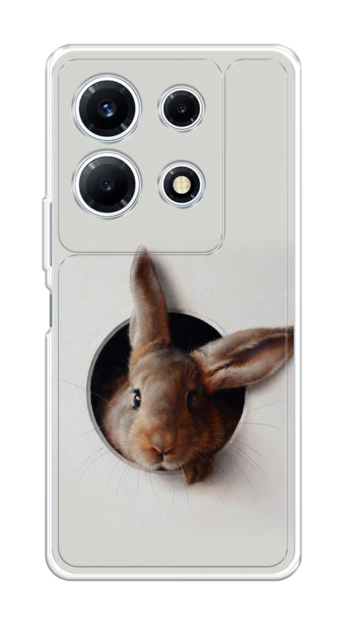 

Чехол на Infinix Note 30 VIP "Любопытный кролик", Серый;коричневый, 3104750-1