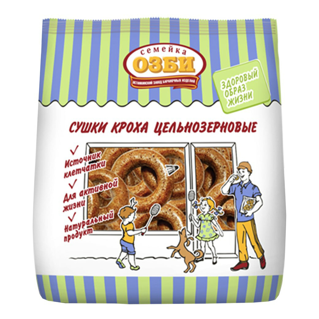 

Сушки Семейка ОЗБИ Кроха цельнозерновые 200 г