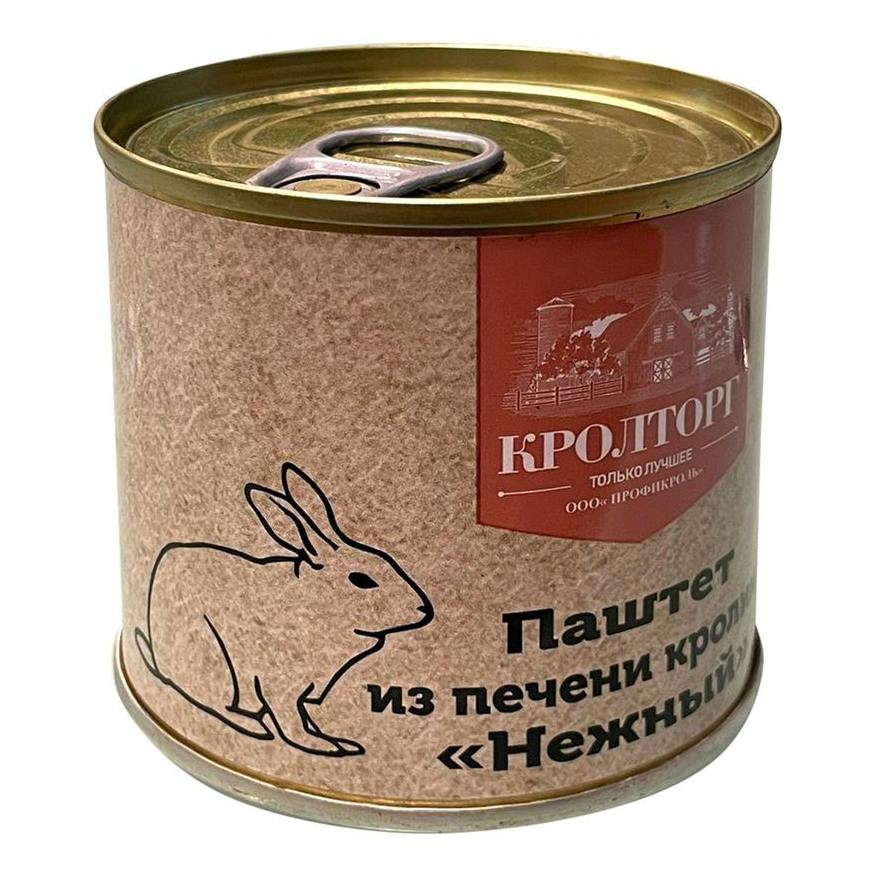 Паштет из печени кролика Кролторг Нежный 250 г