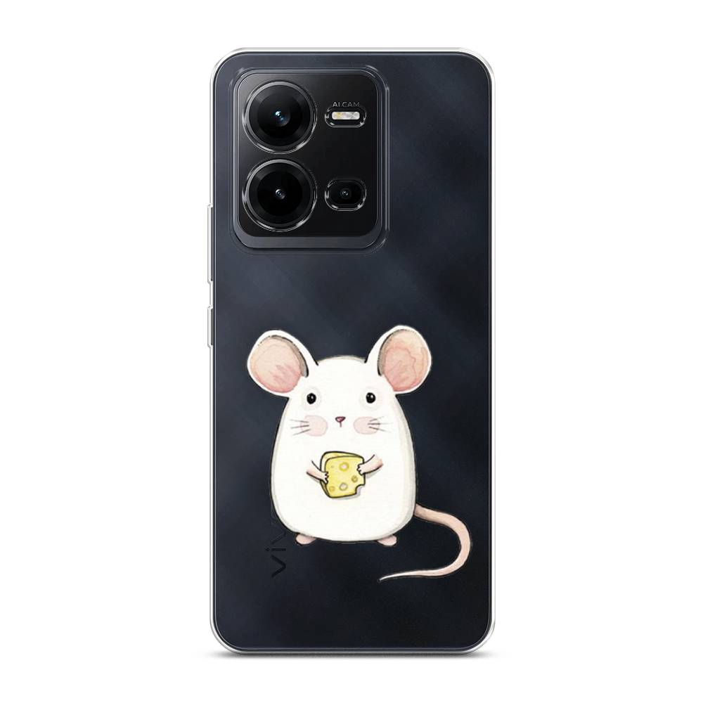 

Чехол Awog на Vivo V25e / Виво V25e "Мышка", Белый;розовый;прозрачный
