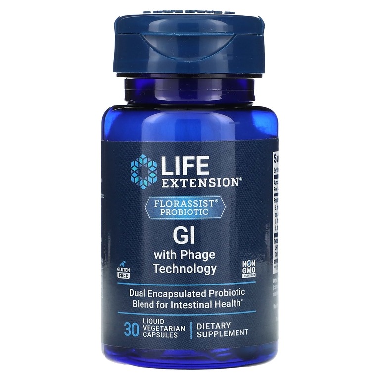 

Gi с фаговой технологией Life Extension GI with Phage Tech капсулы с жидкостью 30 шт.