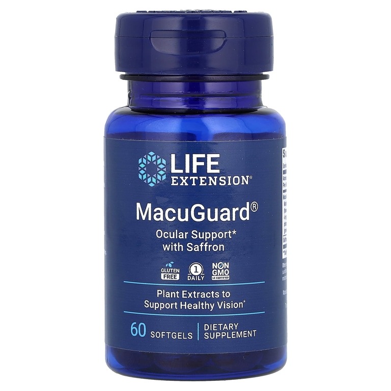 MacuGuard Life Extension Ocular Support with Saffron капсулы 60 шт.