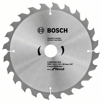 фото Диск пильный 230 х 30 мм, 24 зуба, bosch eco for wood, 2608644381