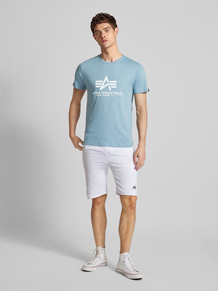 

Футболка мужская Alpha Industries 100501 синяя S, Синий, 100501