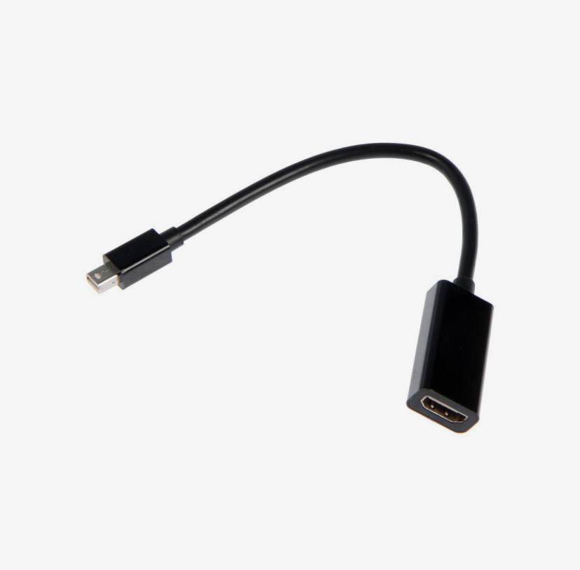 

Переходник LuazON, HDMI (f) - mini DisplayPort (m), Черный