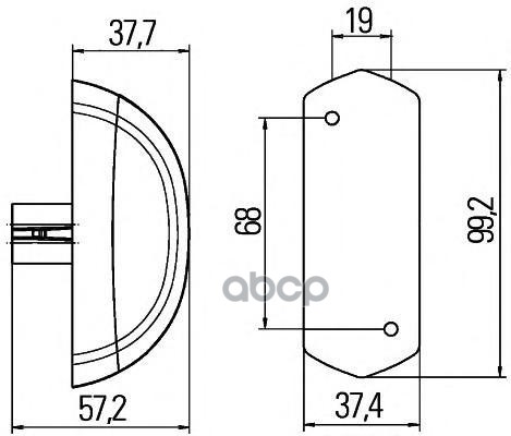 

Габаритный Фонарь HELLA арт. 2XS205020001