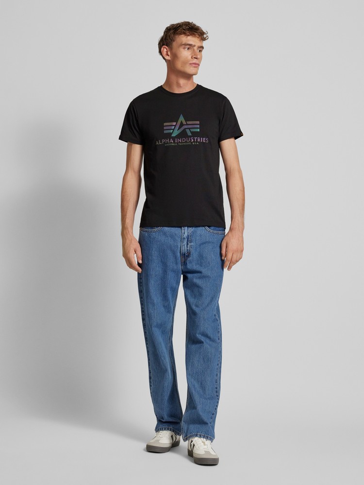 

Футболка мужская Alpha Industries 100501RR черная XL, Черный, 100501RR