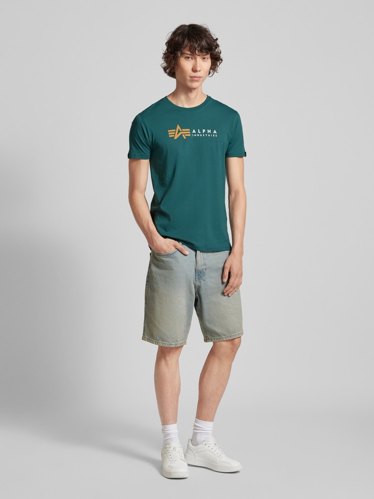 

Футболка мужская Alpha Industries 118502 зеленая XXL, Зеленый, 118502