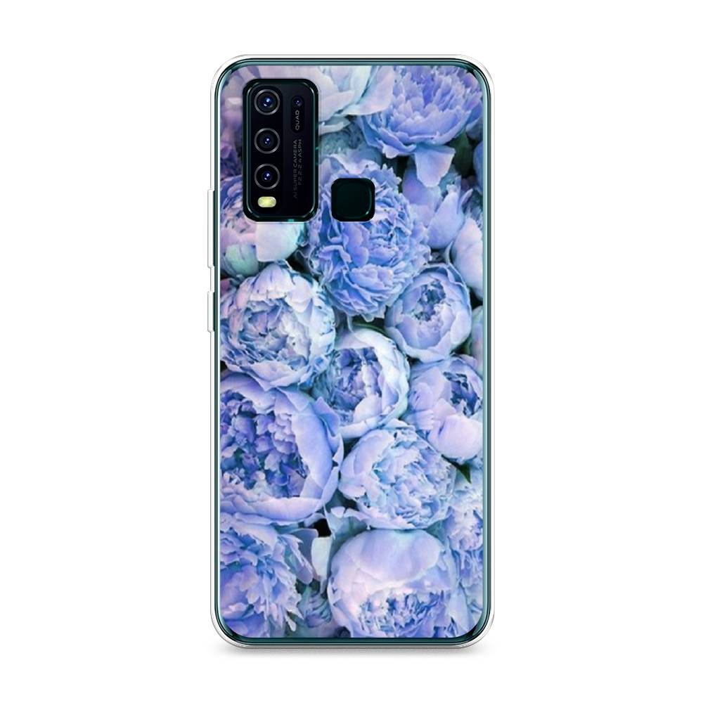 

Чехол Awog на Vivo Y30 "Пионы голубые", Разноцветный, 263150-8