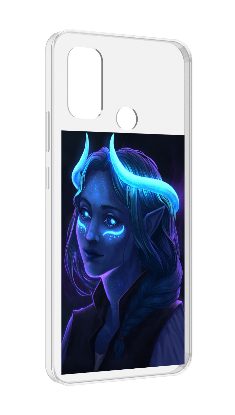 

Чехол MyPads девушка синяя ледяная женский для UleFone Note 10P/Note 10, Прозрачный, Tocco