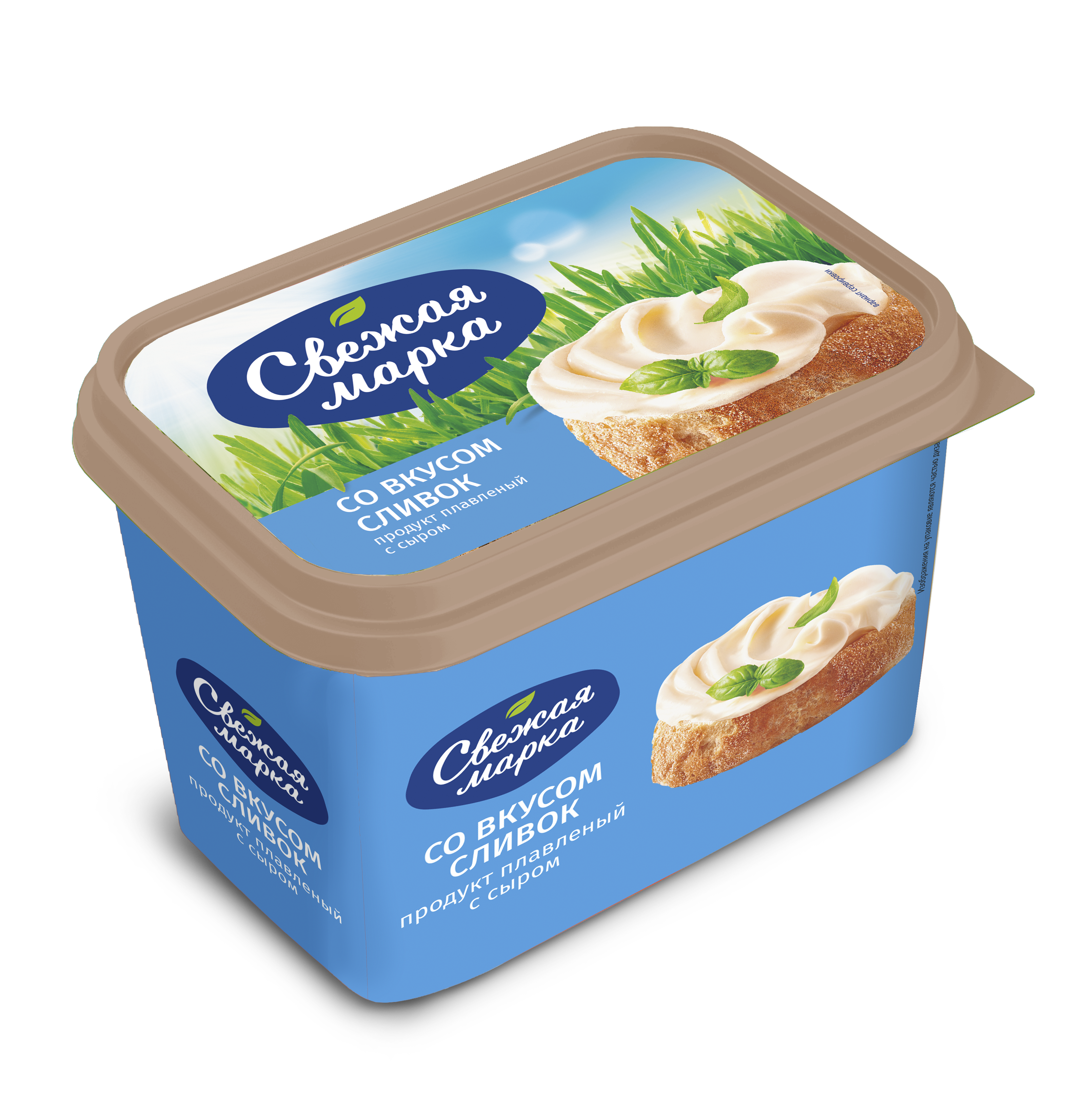 Продукт плавленный с сыром «Свежая марка» со вкусом сливок 60% ЗМЖ, 350 г