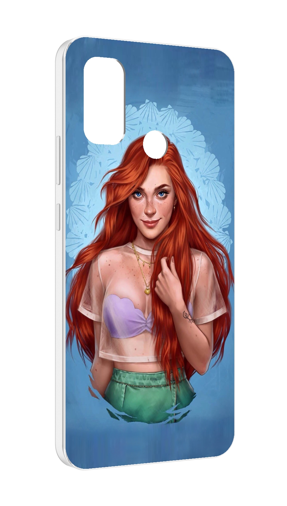 

Чехол MyPads девушка-в-голубом-фоне женский для UleFone Note 10P/Note 10, Прозрачный, Tocco