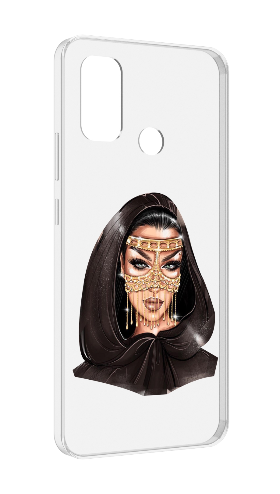 

Чехол MyPads девушка-в-золотой-маске для UleFone Note 10P/Note 10, Прозрачный, Tocco