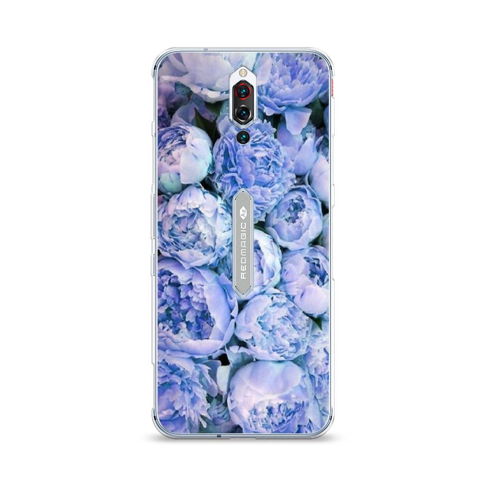 

Чехол Awog на ZTE Red Magic 5S / ЗТЕ Red Magic 5S "Пионы голубые", Разноцветный, 134250-8