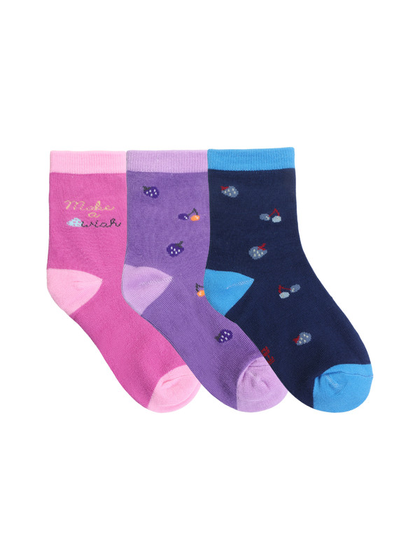 Носки детские Little Mania ZW-A89-LM, Сиреневый, синий, розовый, 16-18
