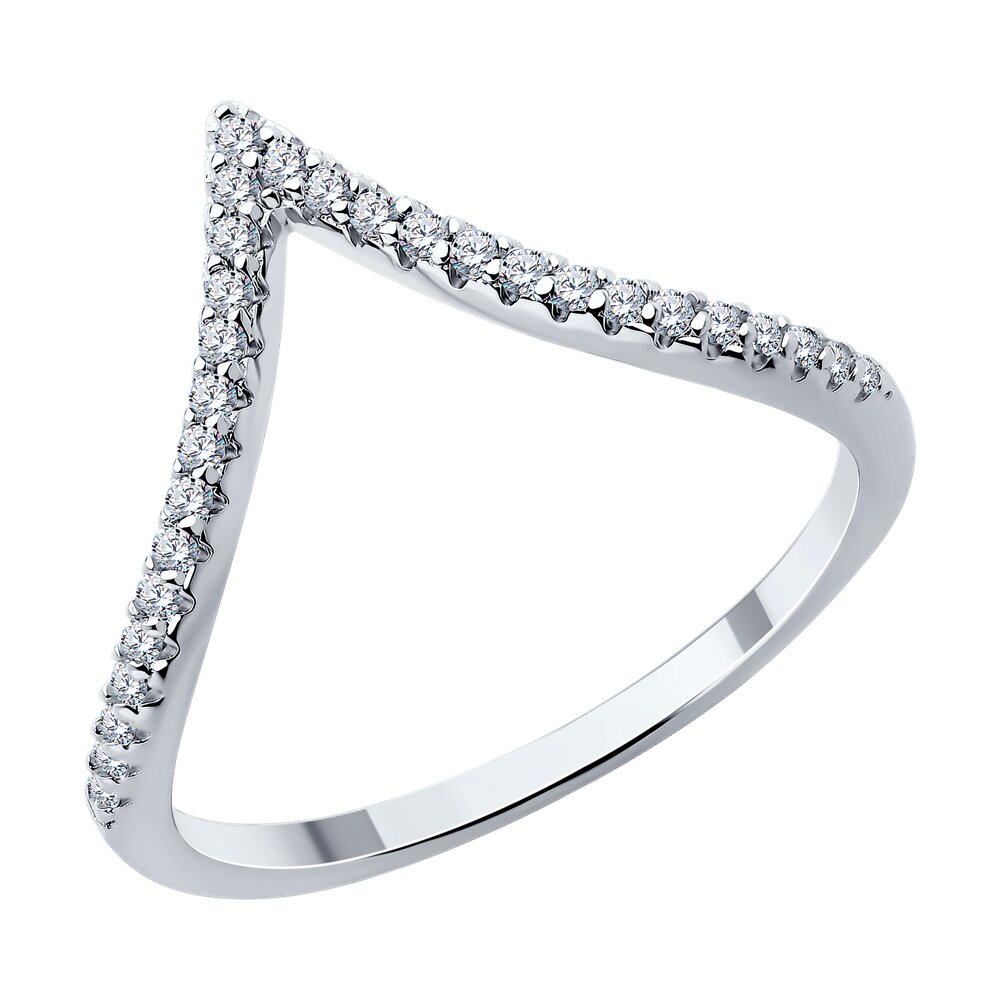 

Кольцо из серебра р. 19 SOKOLOV 94014006-91, фианит, 94014006-91