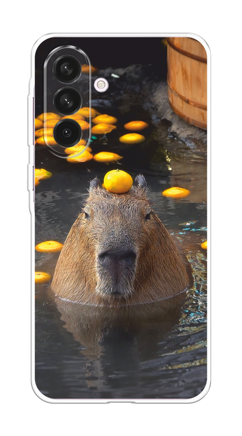 

Чехол на Samsung Galaxy A56 5G "Капибара отдыхает", Коричневый;оранжевый;серый, 2110850-1