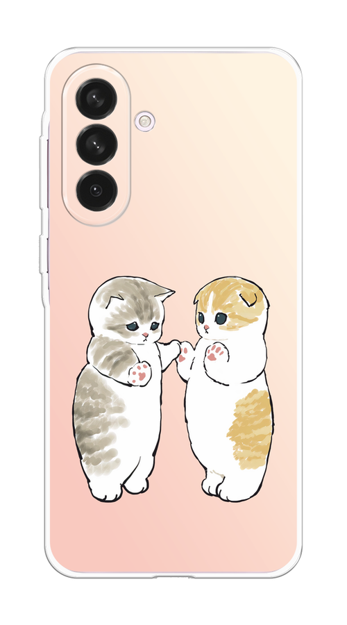 

Чехол на Samsung Galaxy A56 5G "Пухлые котики", Розовый;бежевый;серый, 2110850-1