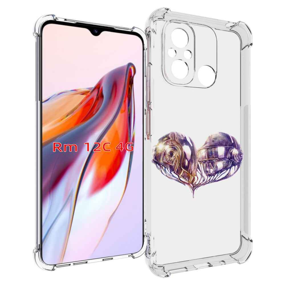 

Чехол MyPads сердце абстракция для Xiaomi Redmi 12C / Poco C55, Прозрачный, Tocco