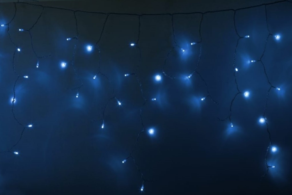 фото Световая бахрома neon-night айсикл 255-143 4,8х0,6 м синий