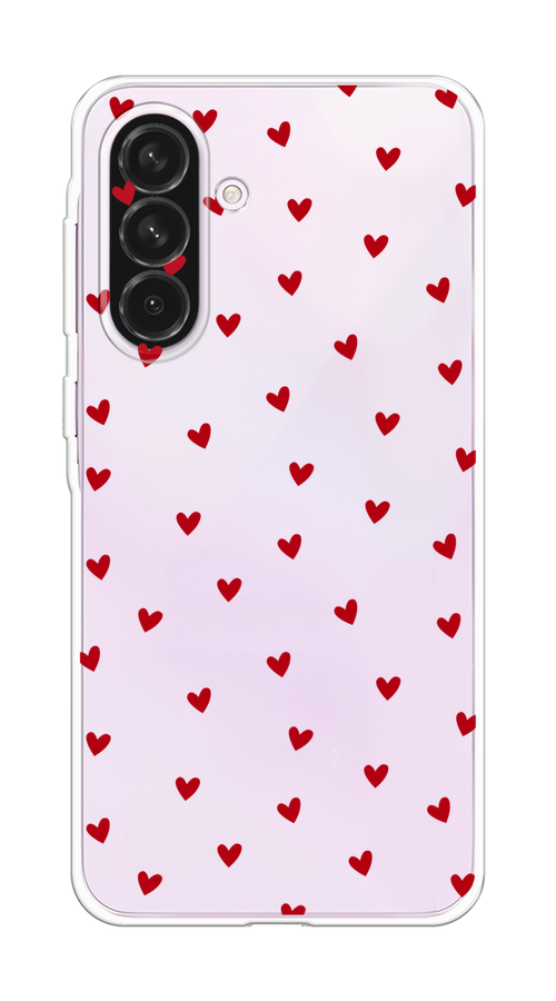 

Чехол на Samsung Galaxy A56 5G "Red hearts", Красный;прозрачный, 2110850-1