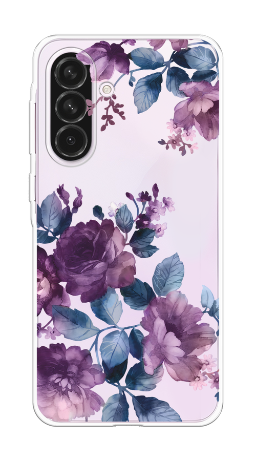 

Чехол на Samsung Galaxy A56 5G "Purple Blossoms", Синий;фиолетовый, 2110850-1