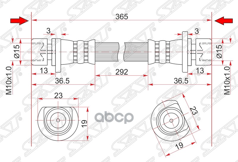 

Шланг Тормозной Rr Sat арт. ST01468SAA000