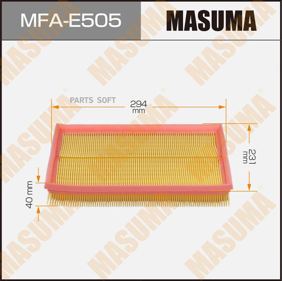 Фильтр Воздушный Masuma Mfae505 Lhd Opel Astra-H, Zafira-B (1/20) Masuma Mfae505