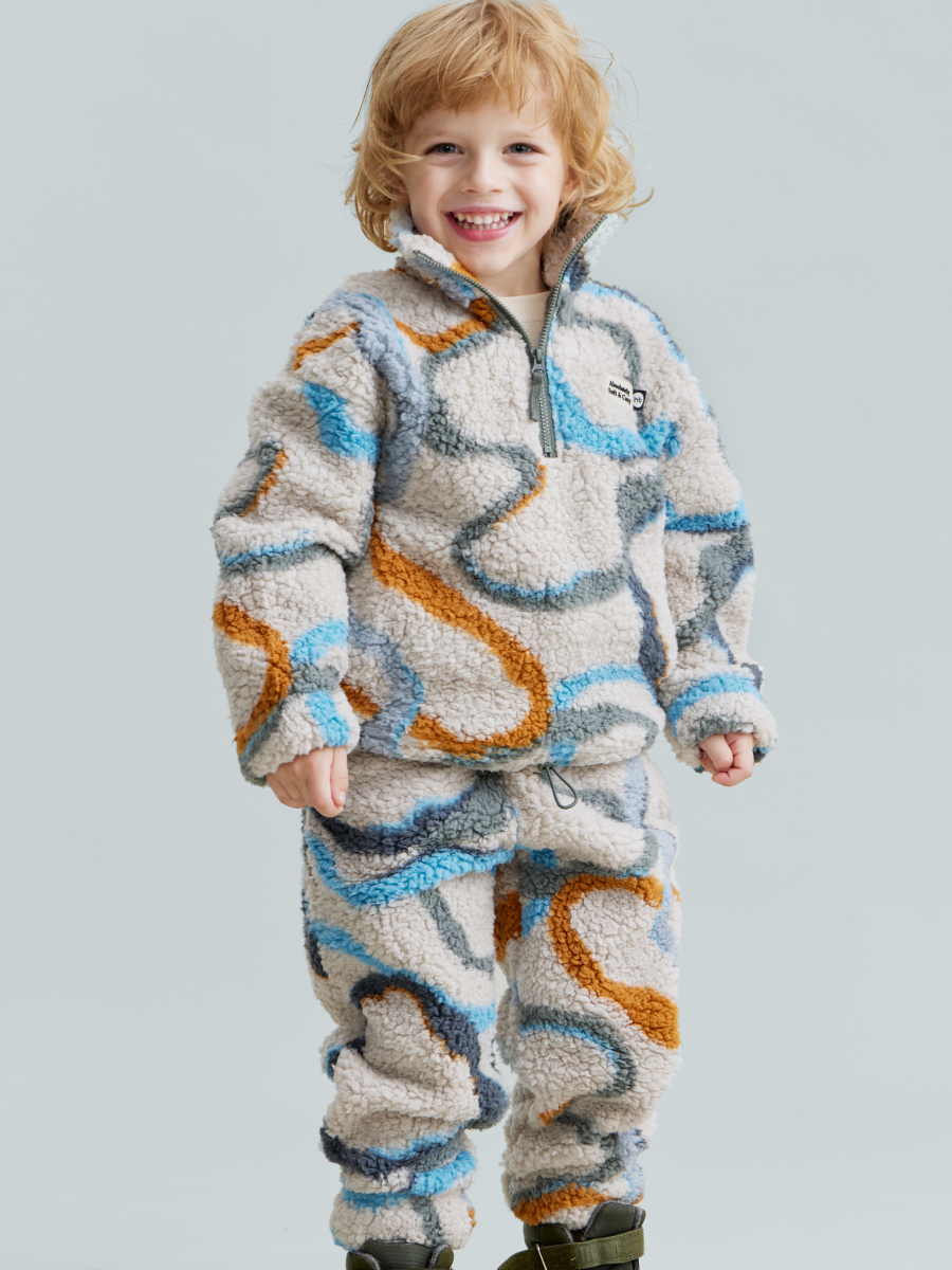 

Костюм повседневный детский Happy Baby 89061, grey wave, 116, Белый, 89061