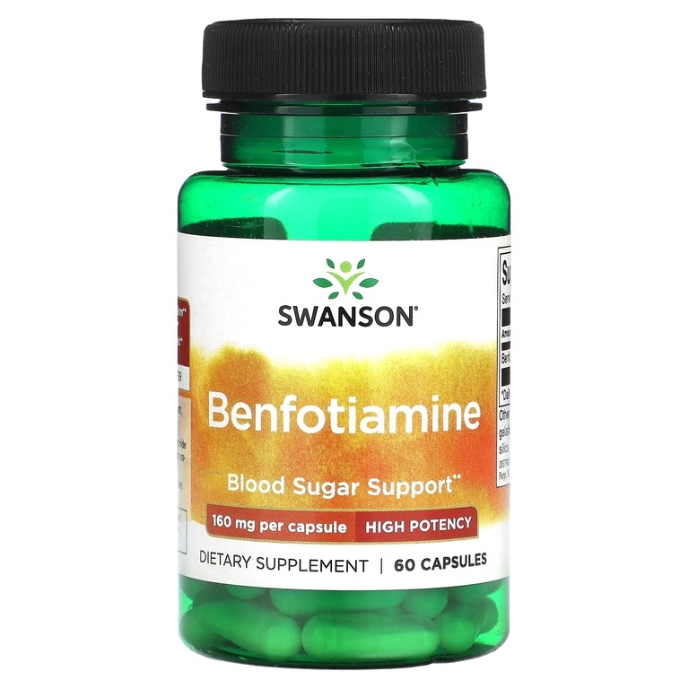 Бенфотиамин SWANSON Benfotiamine High Potency капсулы 160 мг 60 шт.