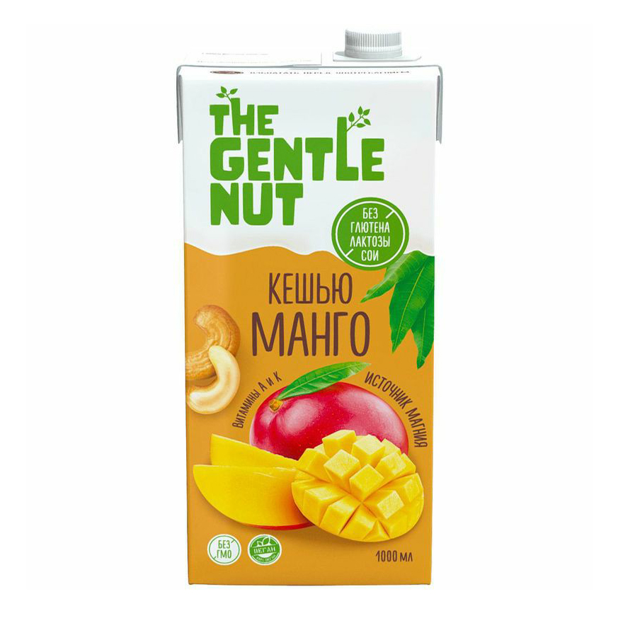 Растительный напиток The Gentle Nut Ореховый кешью-манго 1 л