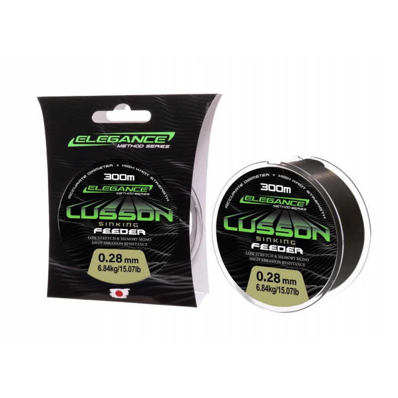 Леска Elegance Method Lusson Sinking Feeder 300м 0,28мм 6,84кг