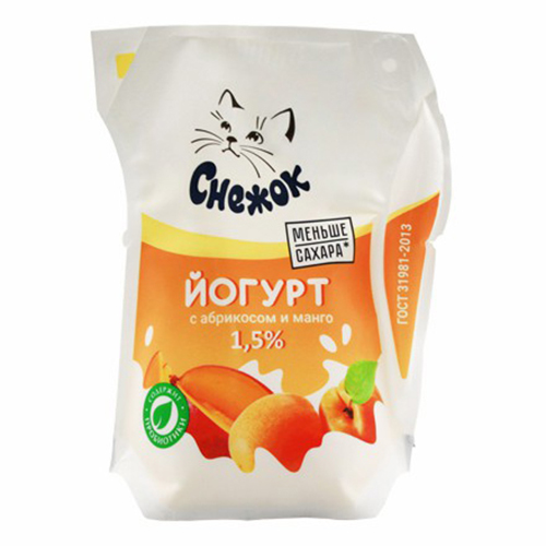 Снежок Лактис абрикос-манго 1,5% 200 г