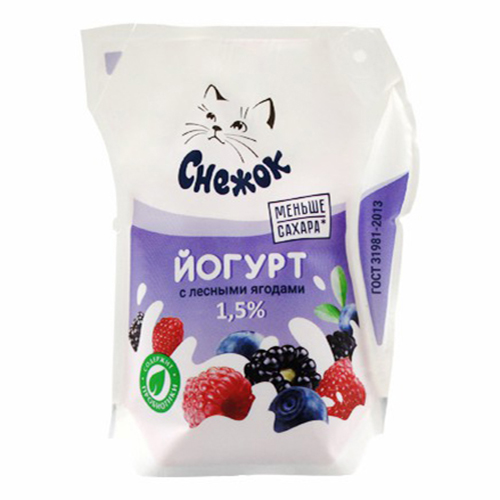 

Снежок Лактис лесные ягоды 1,5% 200 г