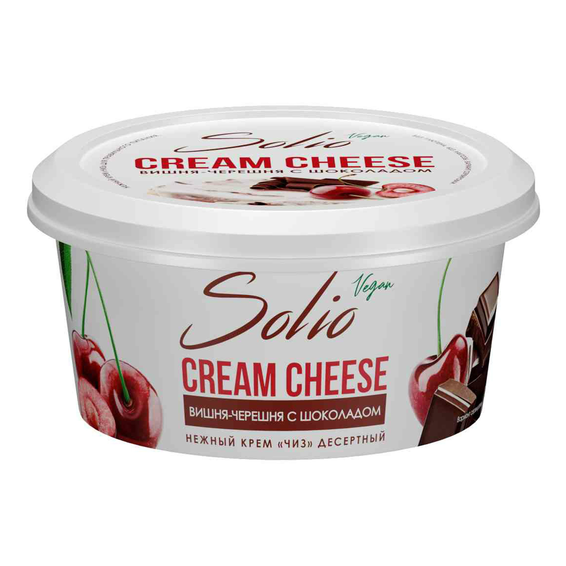 

Крем-сыр Solio Крем Чиз растительный вишня-черешня с шоколадом 20% 140 г